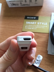 SmartBand2の充電端子